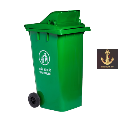 Thùng rác nhựa 240L nắp hở