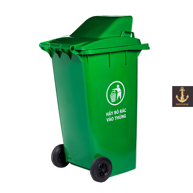 Thùng rác nhựa 240L nắp hở
