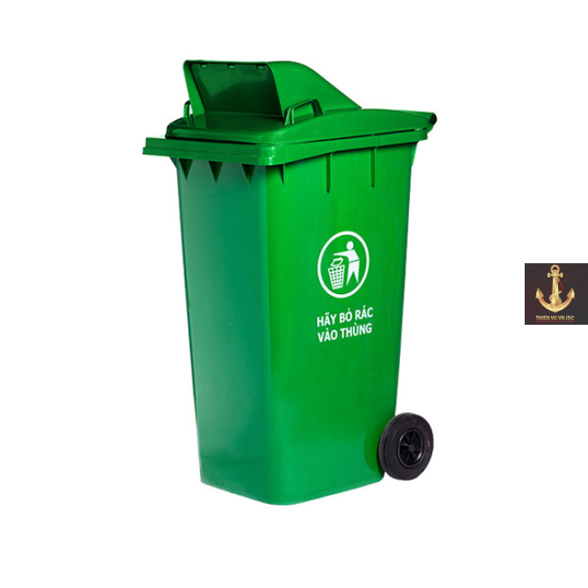 Thùng rác nhựa 240L nắp hở