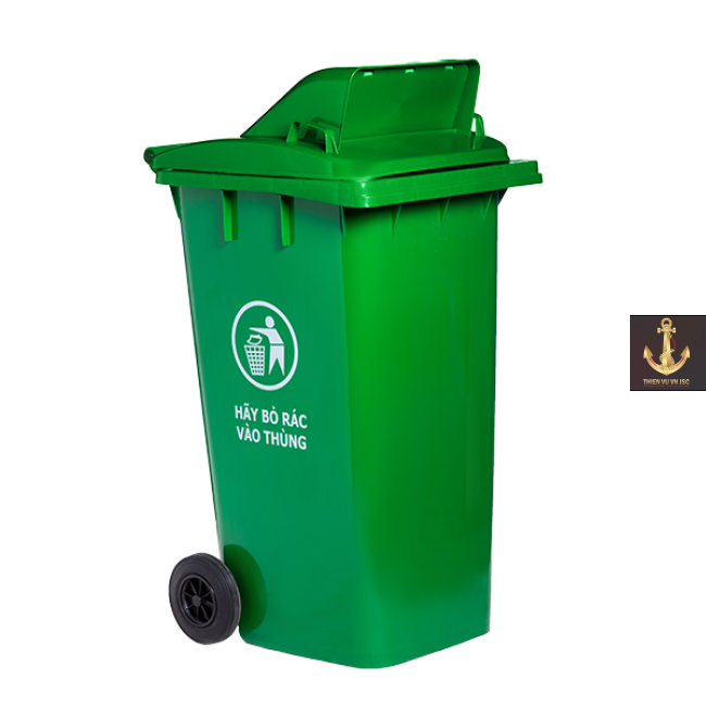 Thùng rác nhựa 240L nắp hở